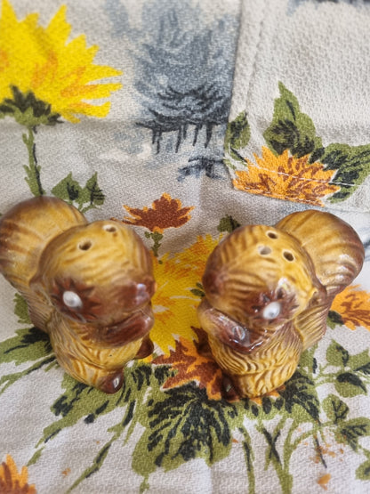 Vintage Salt and Pepper Shakers - 2 Squirrels - Made in Japan