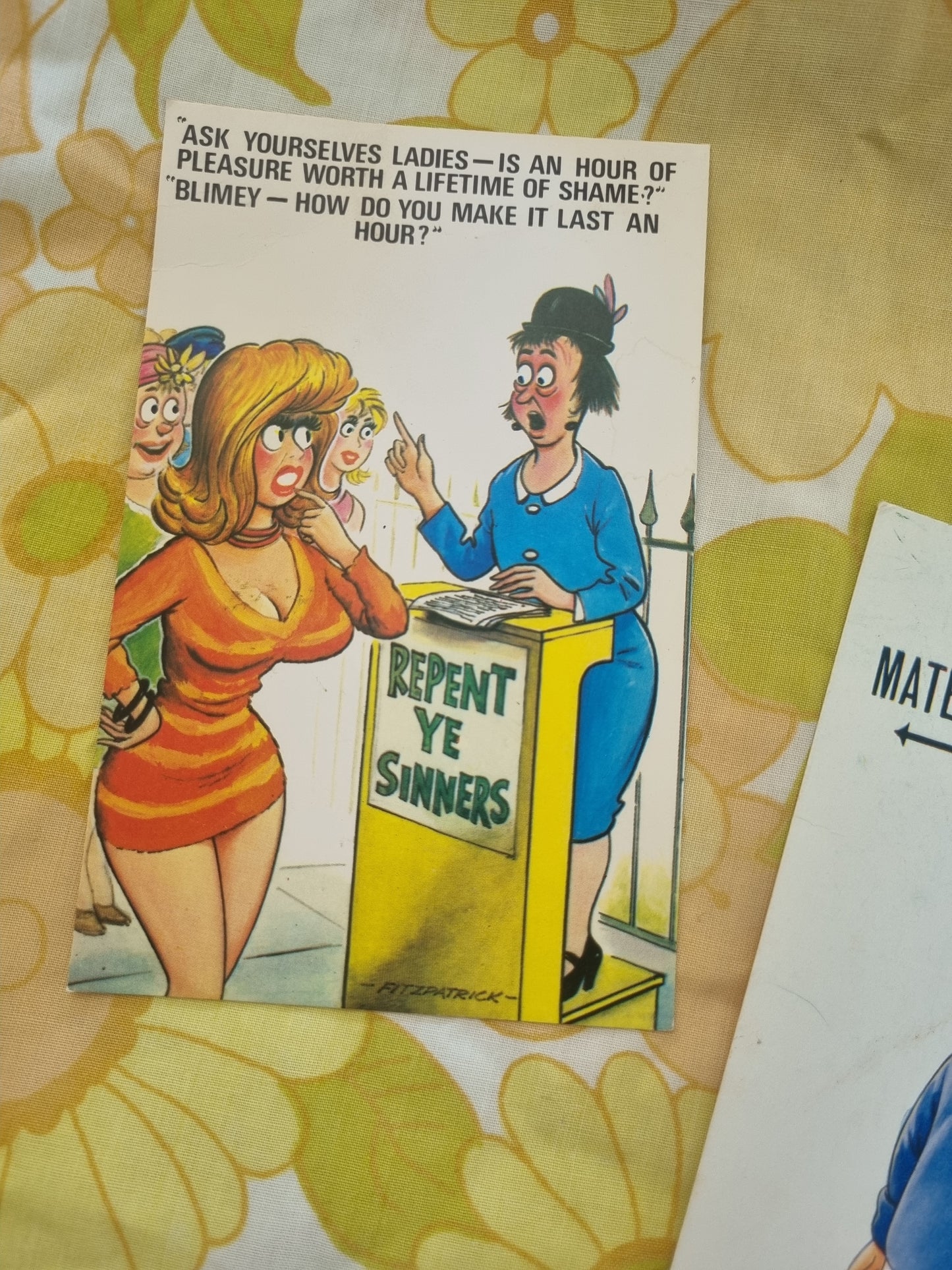 Vintage Postcards "Comic" Series x 2