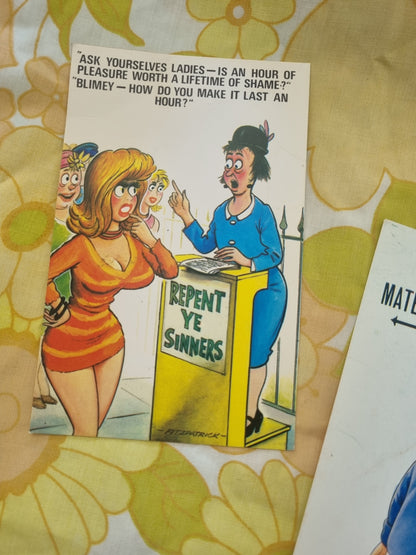 Vintage Postcards "Comic" Series x 2