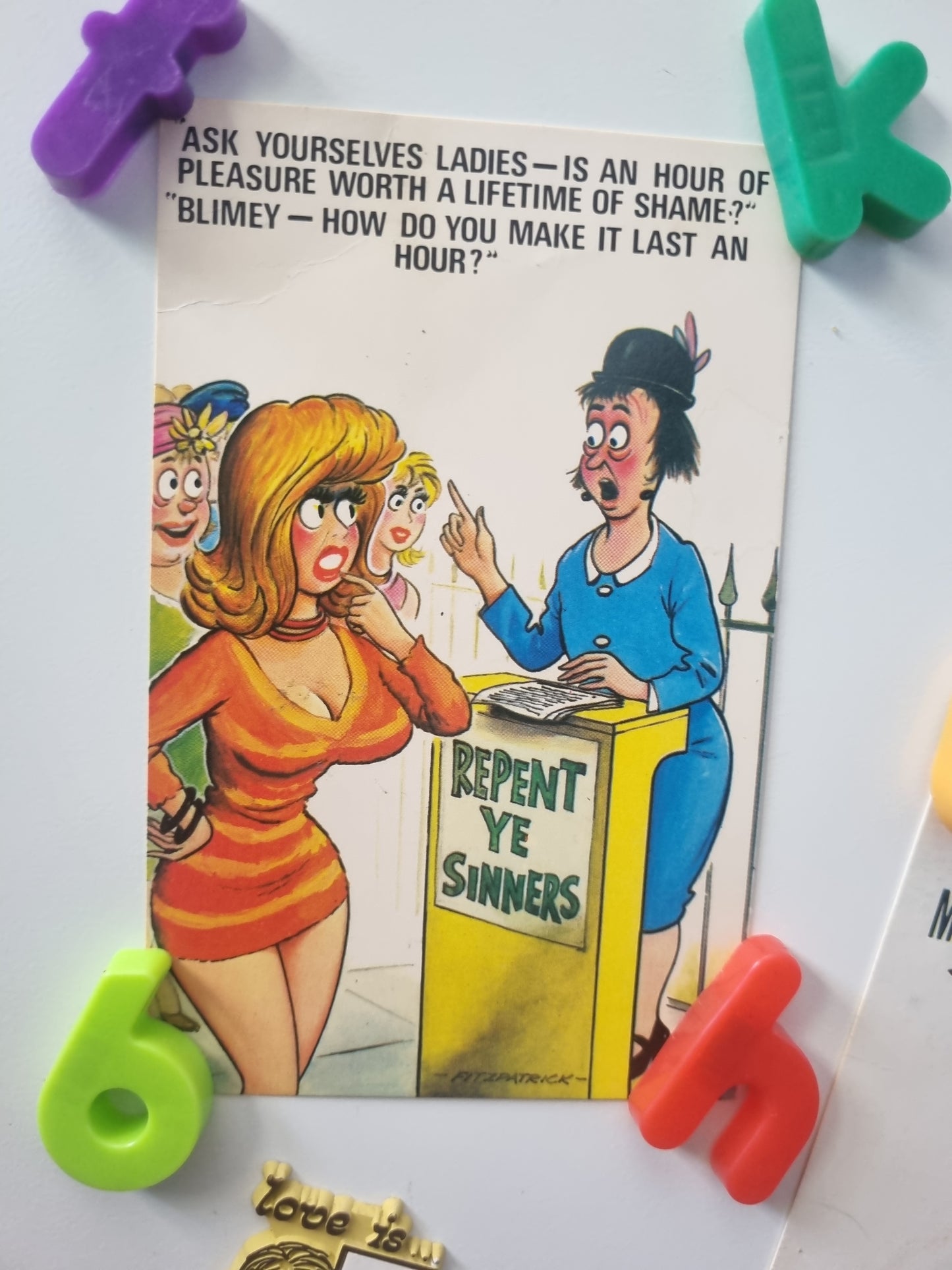 Vintage Postcards "Comic" Series x 2