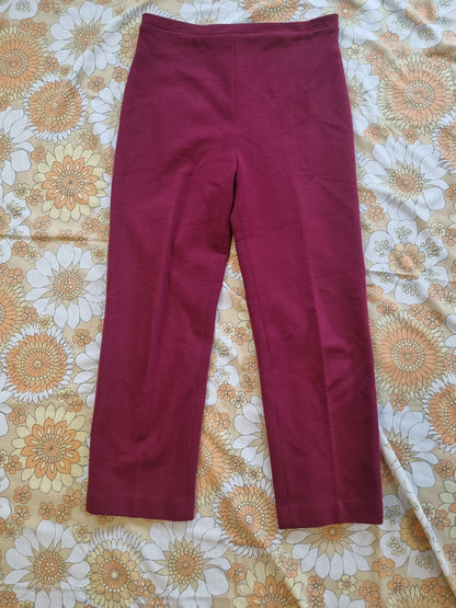 Warm Winter Trousers - Plum (S)