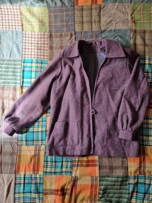 Purple Wool Women's Blazer