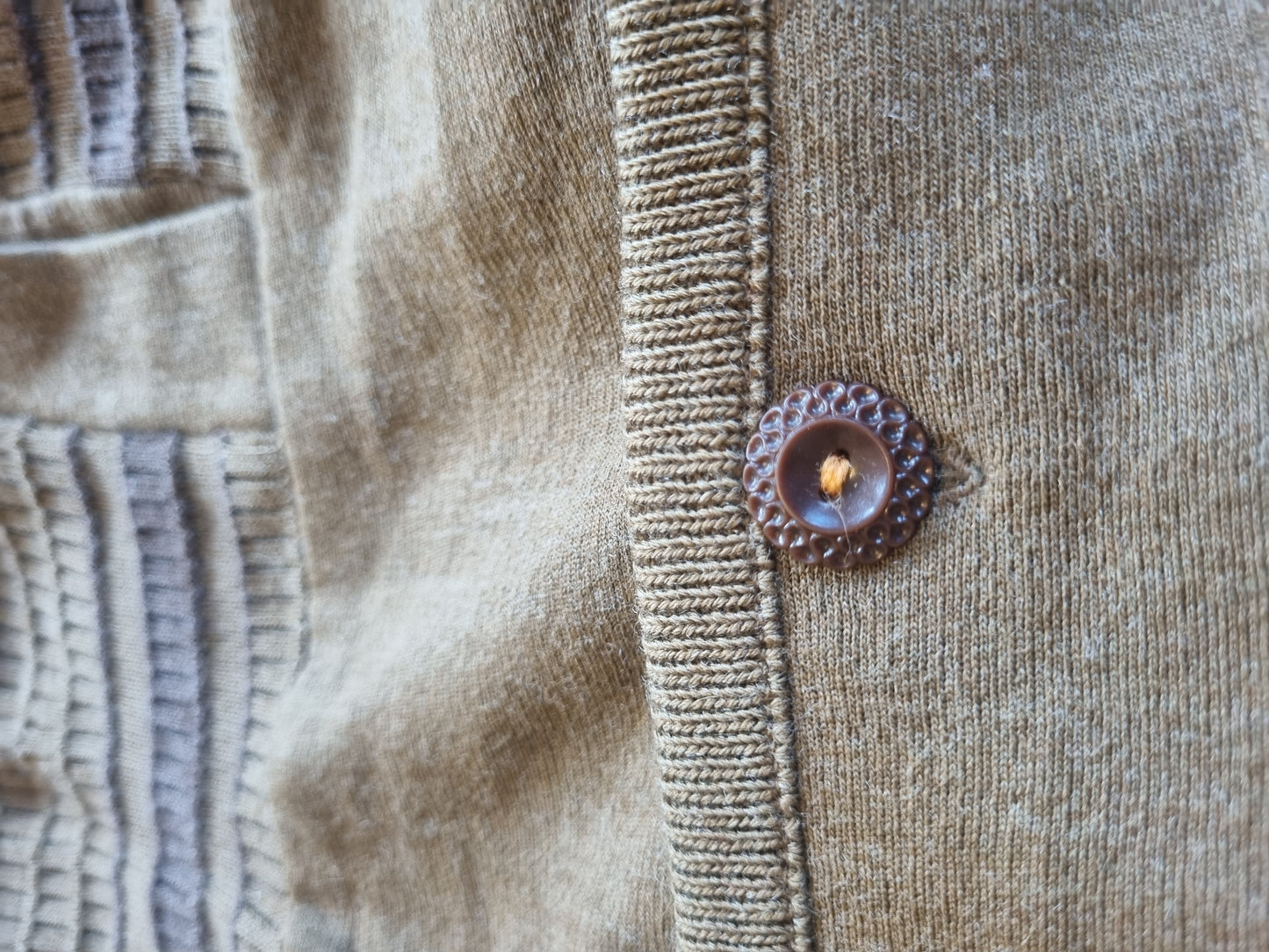 Vintage Grandpa Cardigan - Upcycled Patches