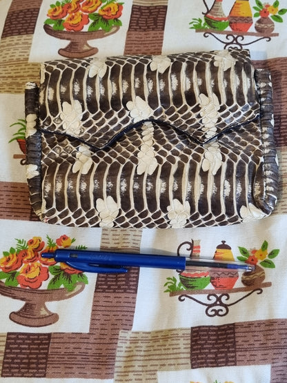 True Vintage 1940s Snakeskin Clutch