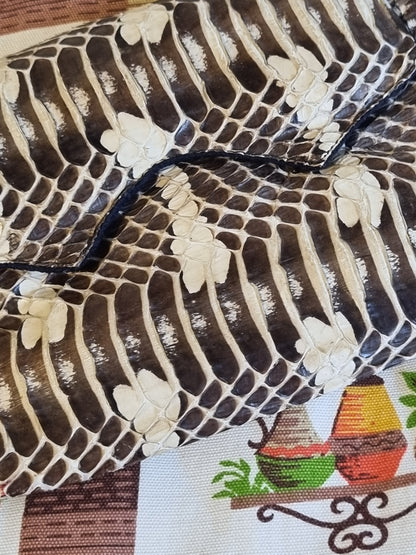 True Vintage 1940s Snakeskin Clutch