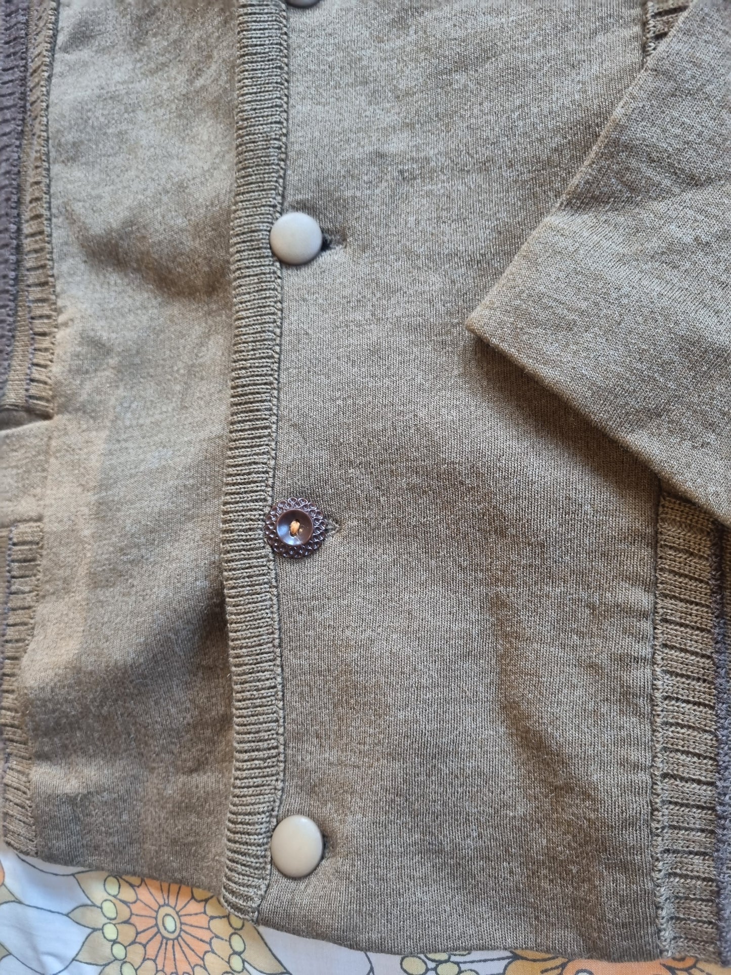 Vintage Grandpa Cardigan - Upcycled Patches