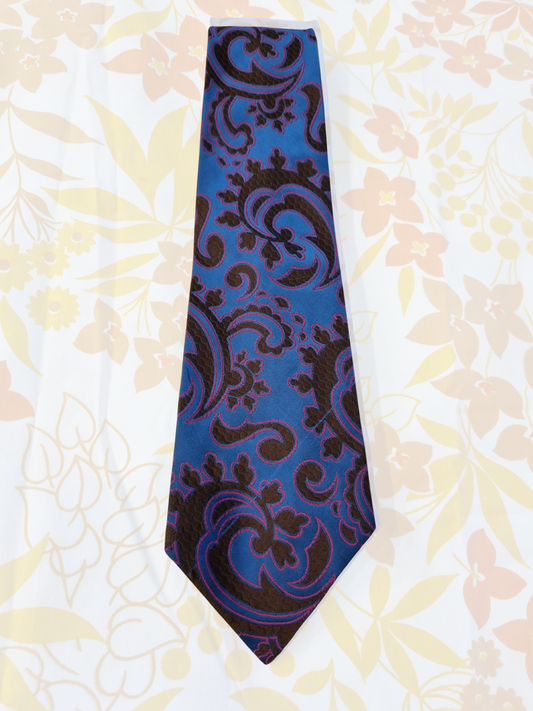 Vintage Tie by Klipper (Blue, Brown, and Pink)