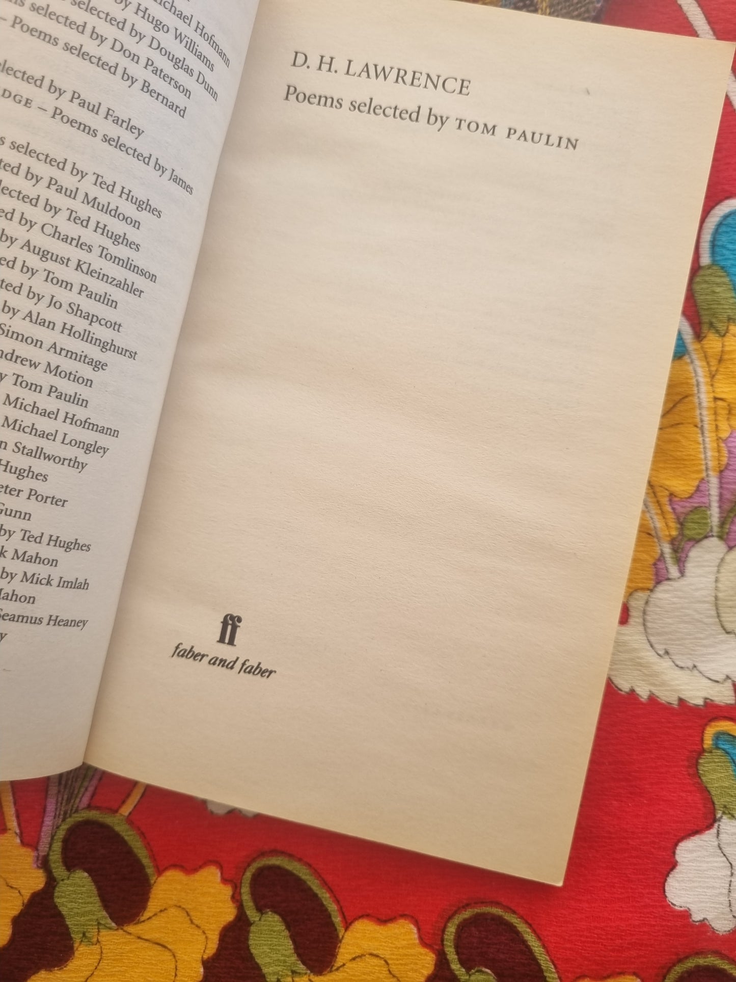 Selected Poems of D.H. Lawrence