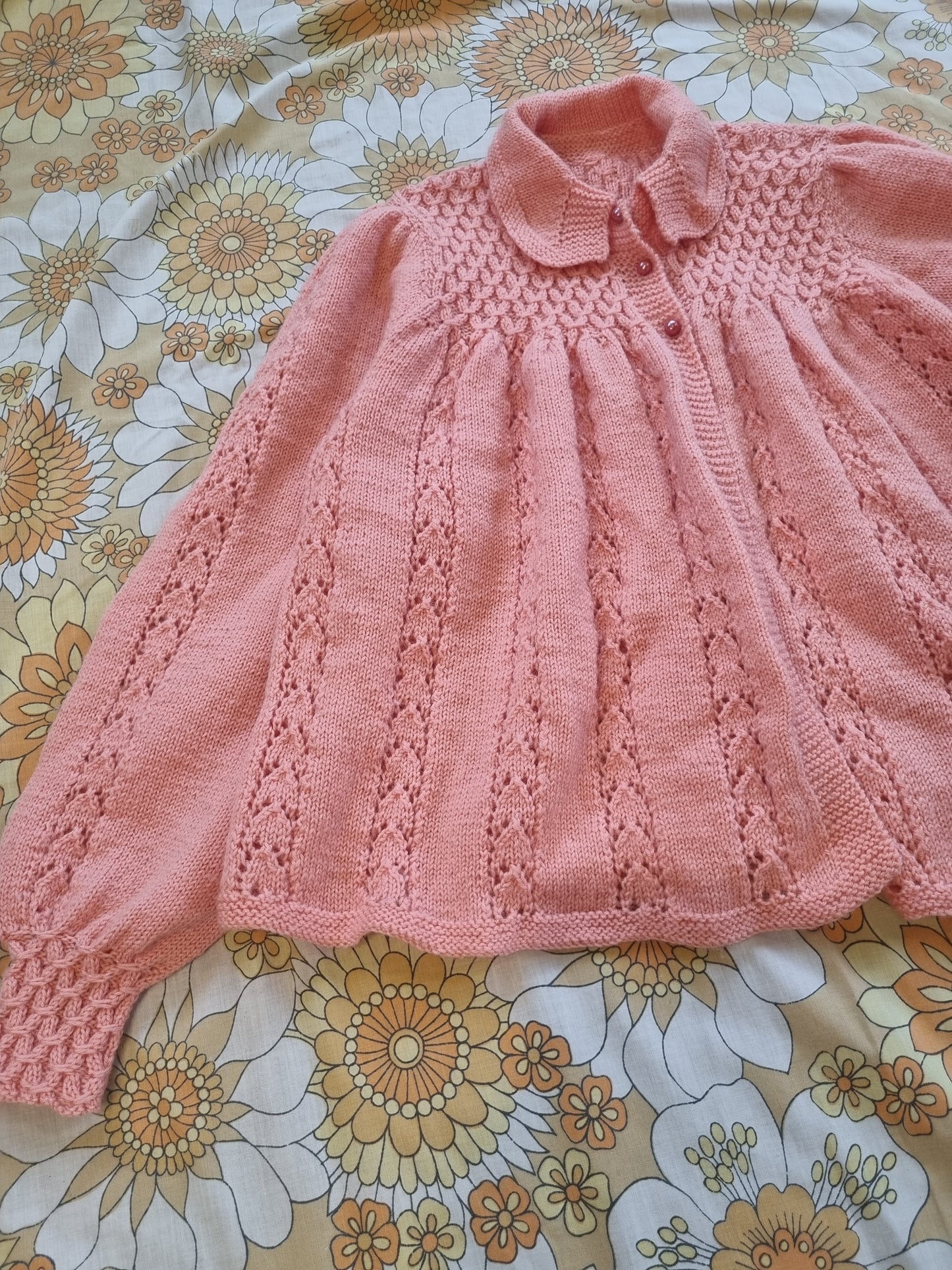 1940s Handknit Bed-Jacket (XS)