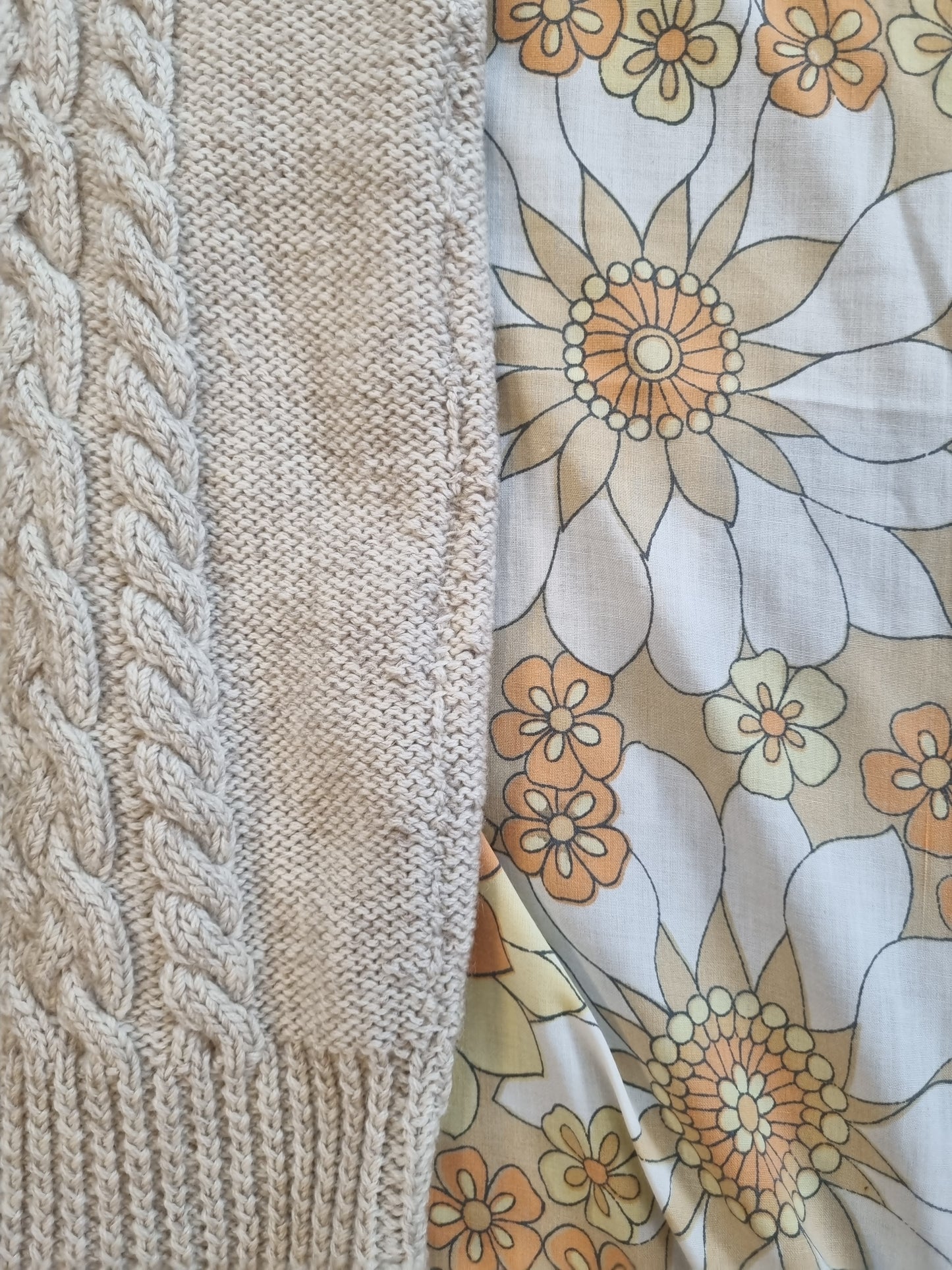 Cableknit Vest - Oatmeal (Size 14-16