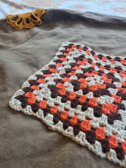 Vintage Grandpa Cardigan - Upcycled Patches