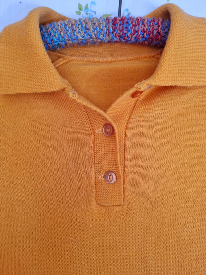 Wool Jersey with Collar - Marigold (M)