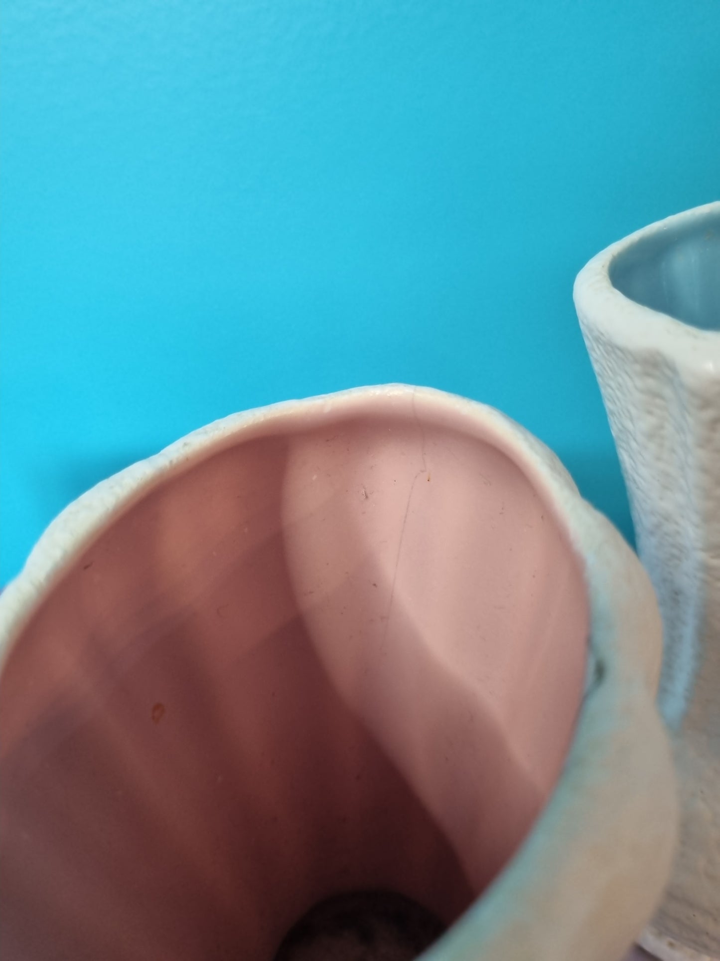 Two Vases by Diana - 'Snowdrift' Glaze
