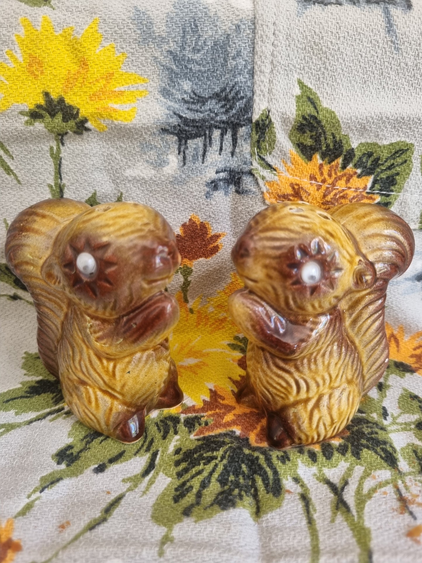 Vintage Salt and Pepper Shakers - 2 Squirrels - Made in Japan