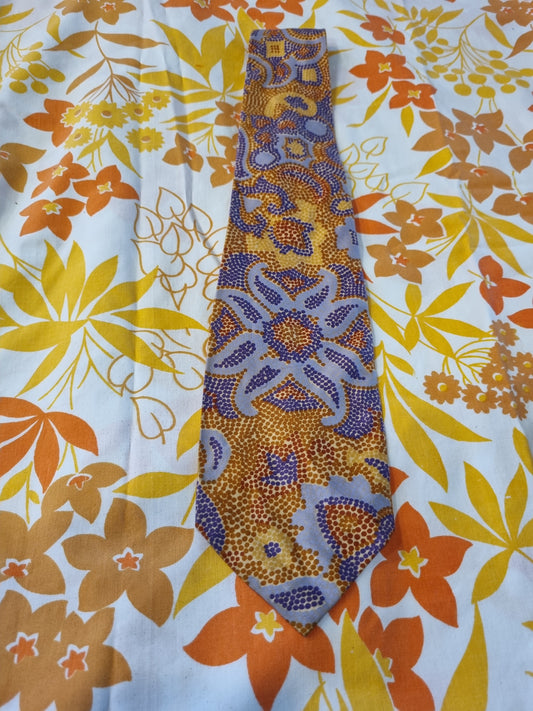 Vintage Tie - Funky Pointillism