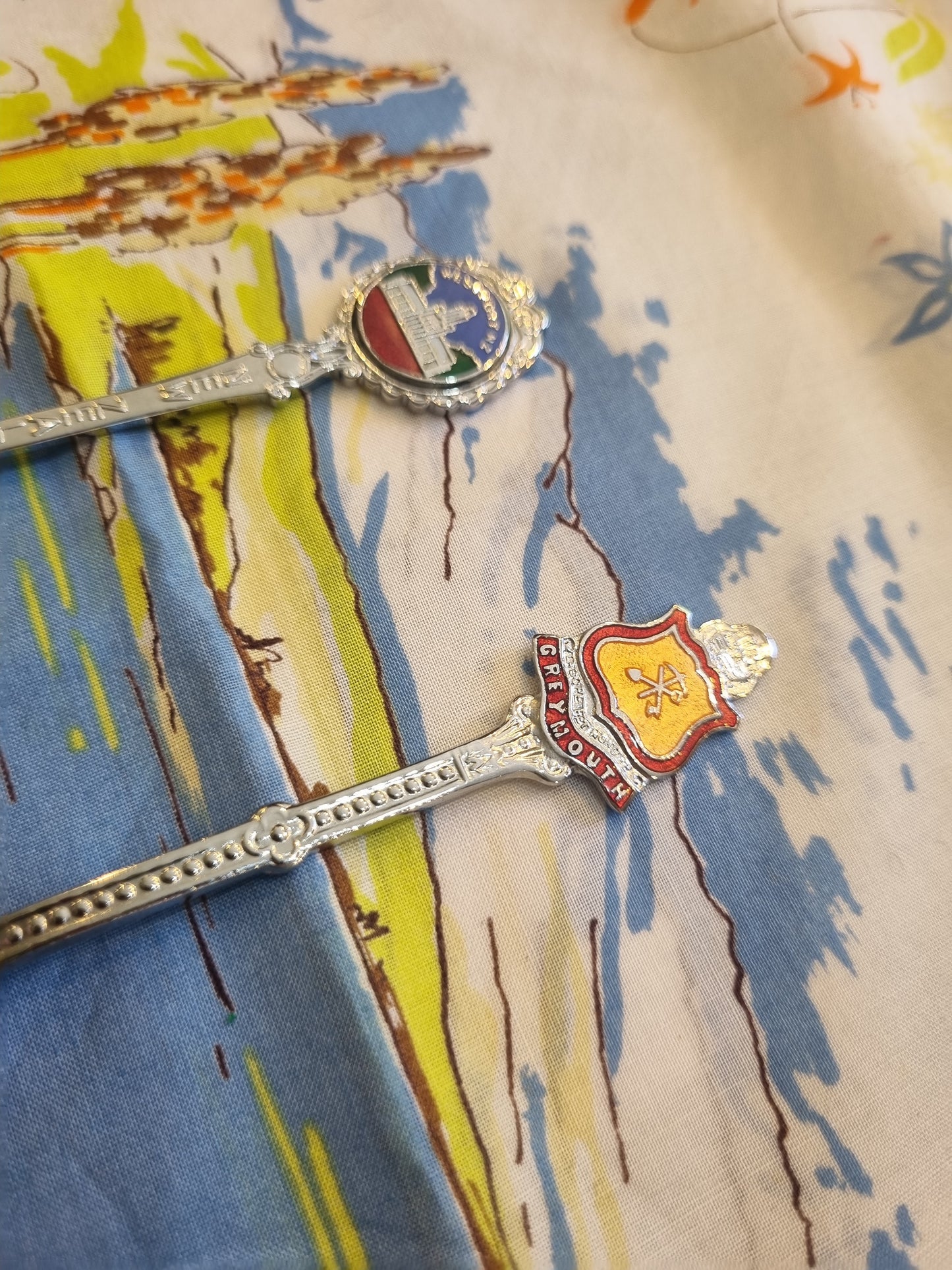 Souvenir teaspoons x 2 - West Coast NZ