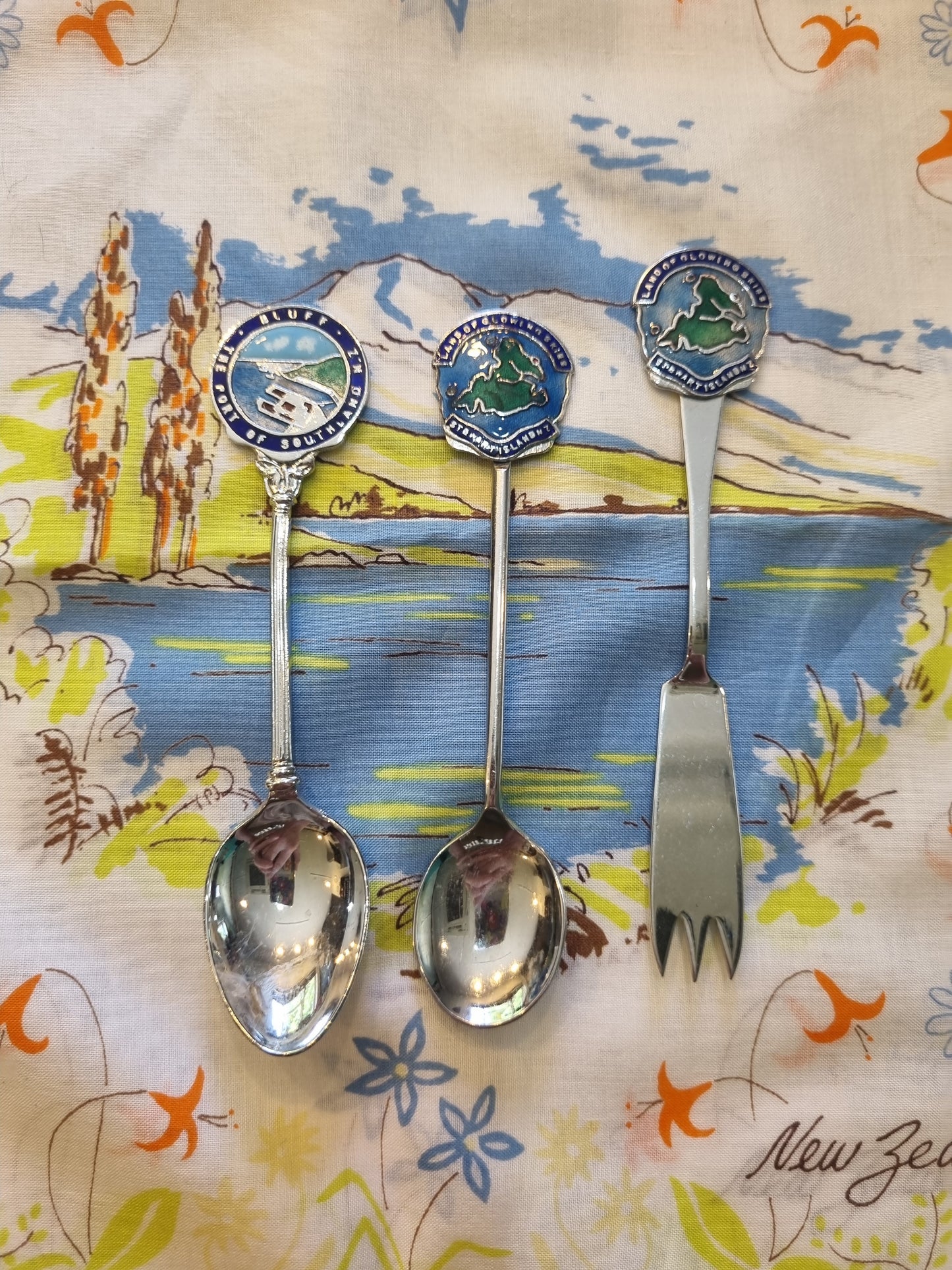 Souvenir Teaspoons x 3 - Southernmost NZ