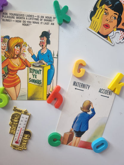 Vintage Postcards "Comic" Series x 2