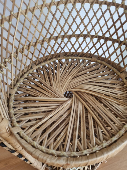 Miniature Cane Peacock Chair