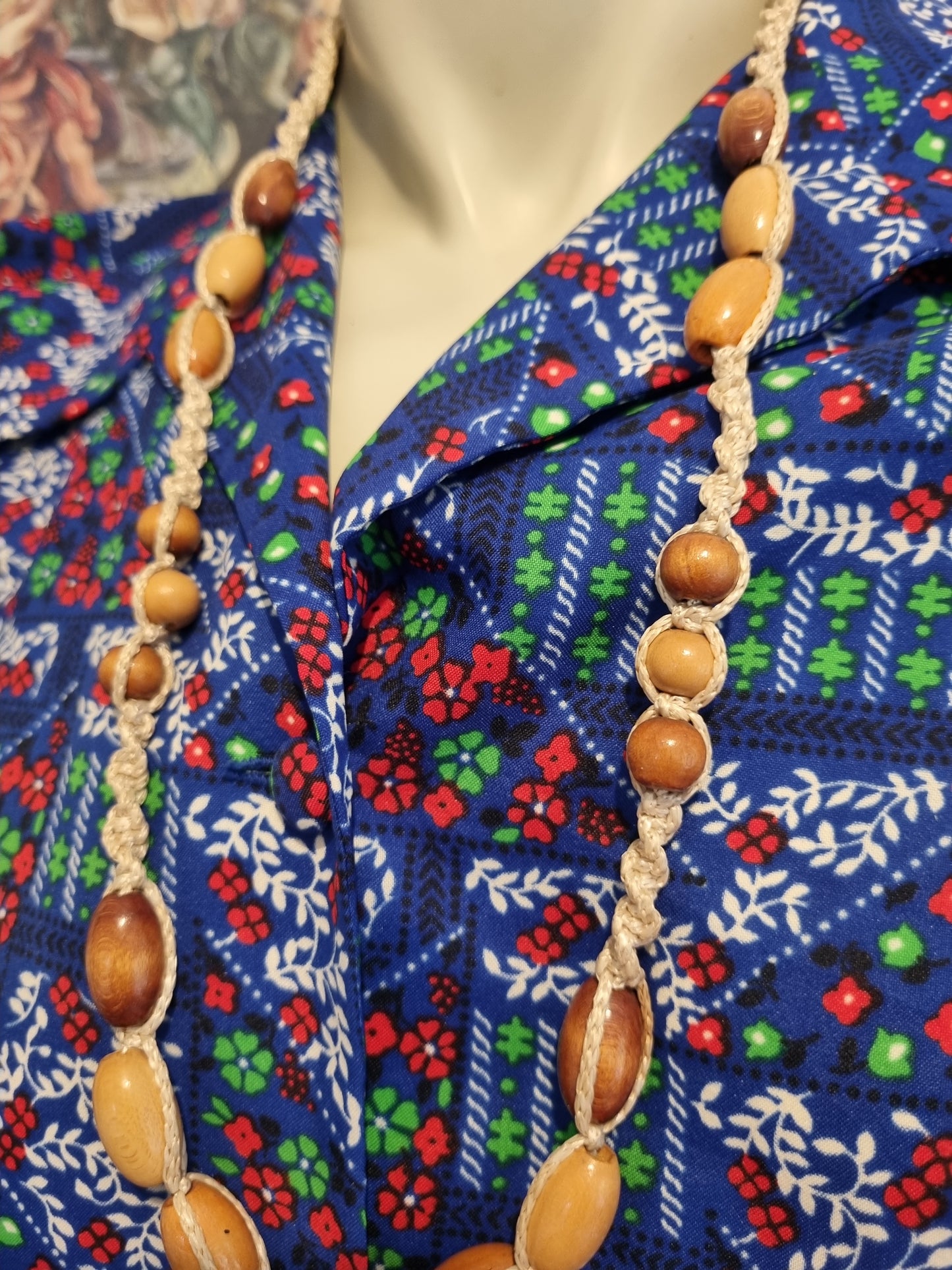 Boho Necklace - Macrame & Wooden Beads