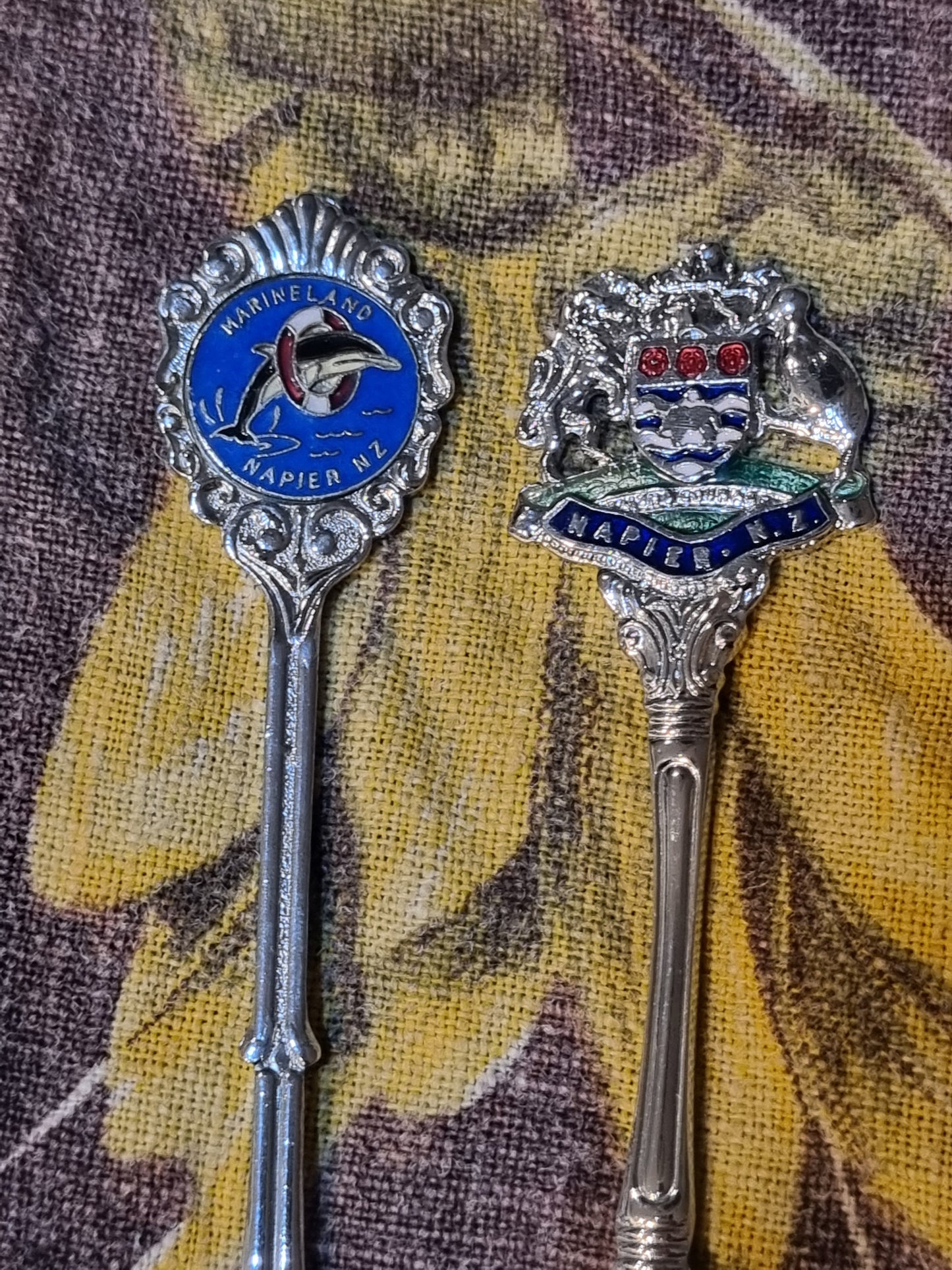 Souvenir Teaspoons - Napier x 2