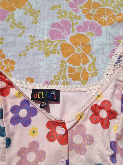 'Youthful Days' Floral Dress - Delia*s by Dolls Kill (2X)