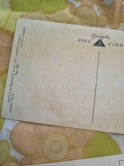 Vintage Postcards "Comic" Series x 2