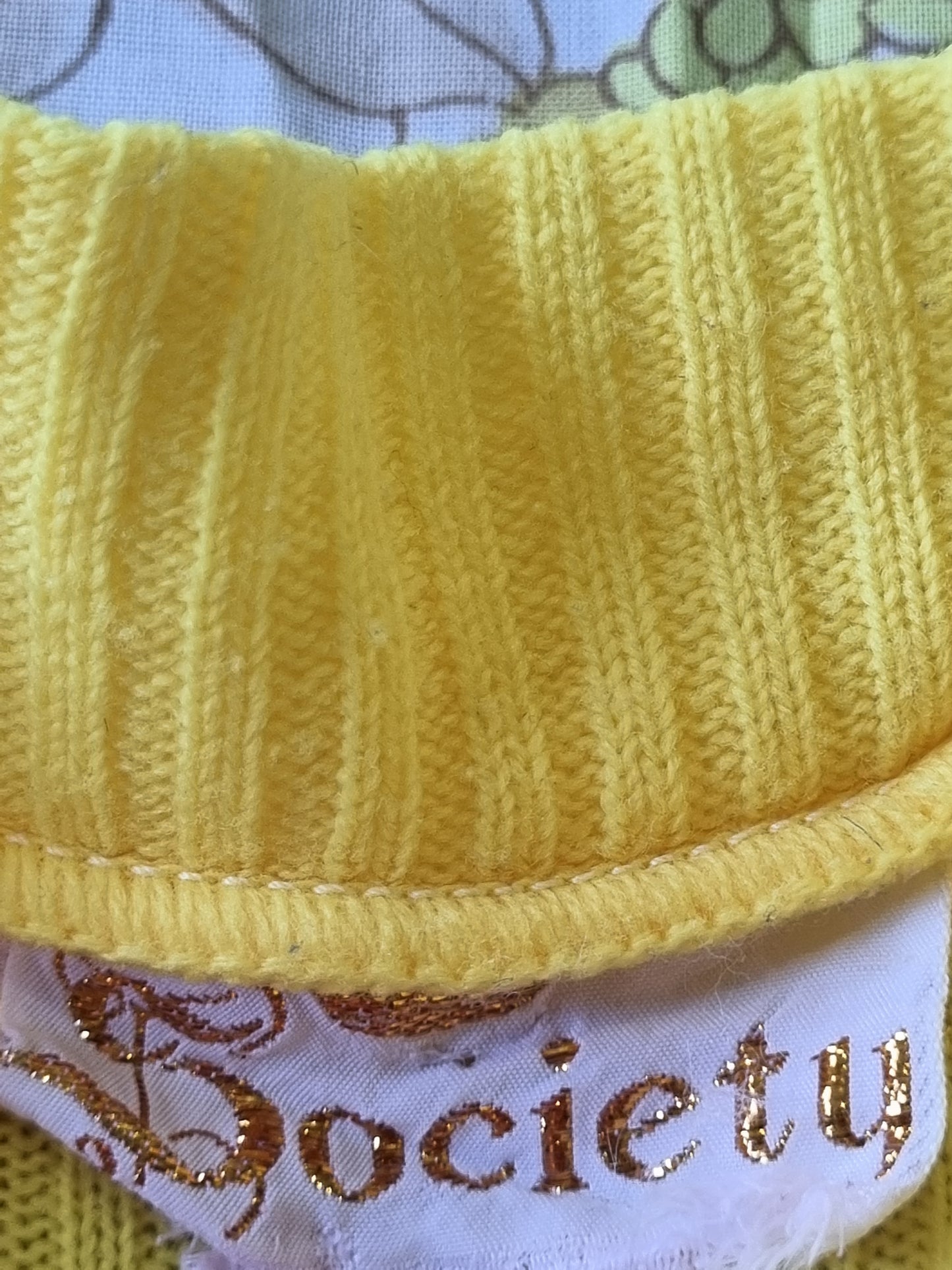 Vintage Yellow Knit Top 'Society' (XS-S)