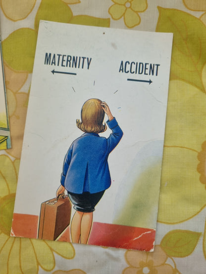 Vintage Postcards "Comic" Series x 2