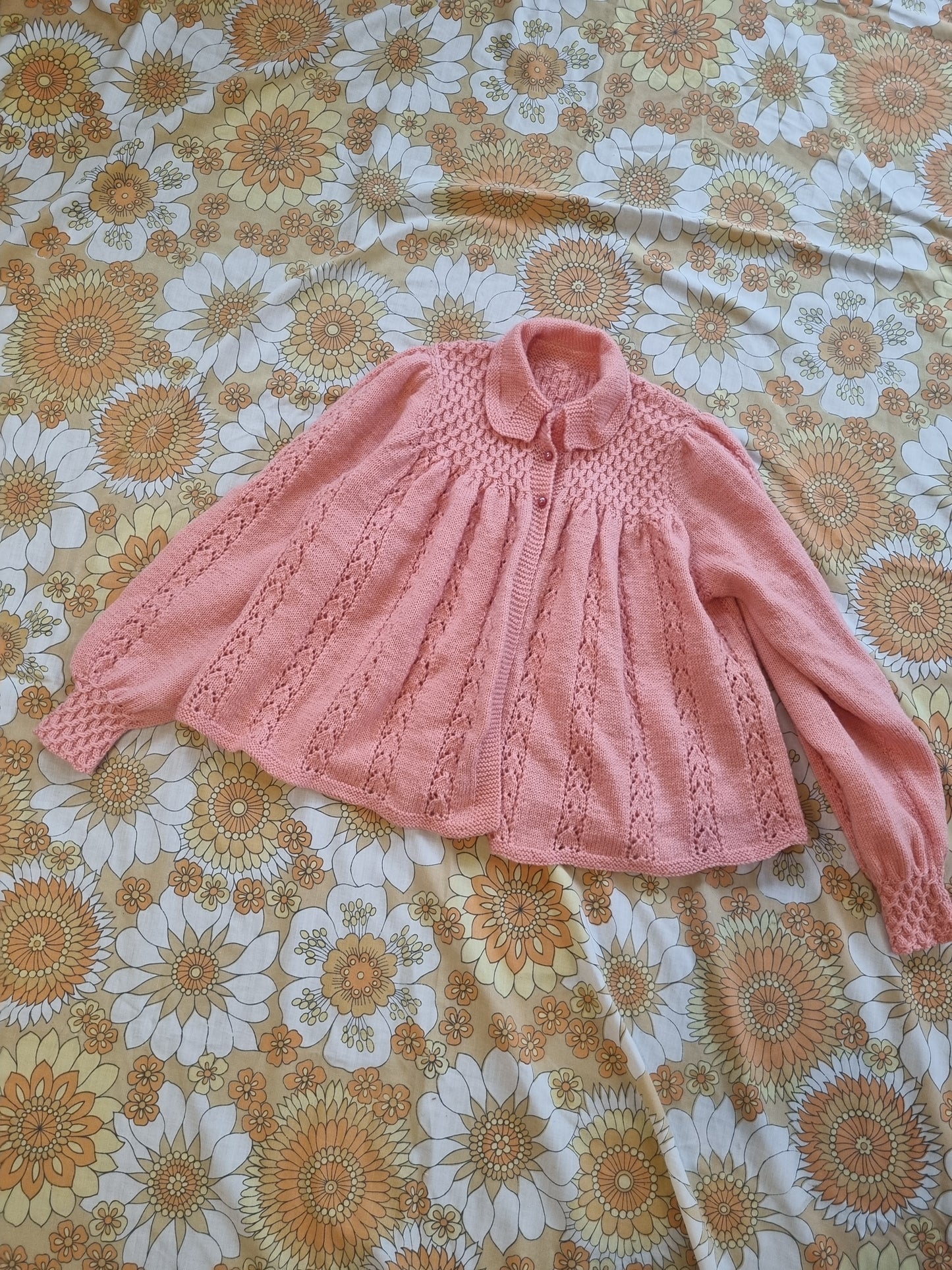 1940s Handknit Bed-Jacket (XS)