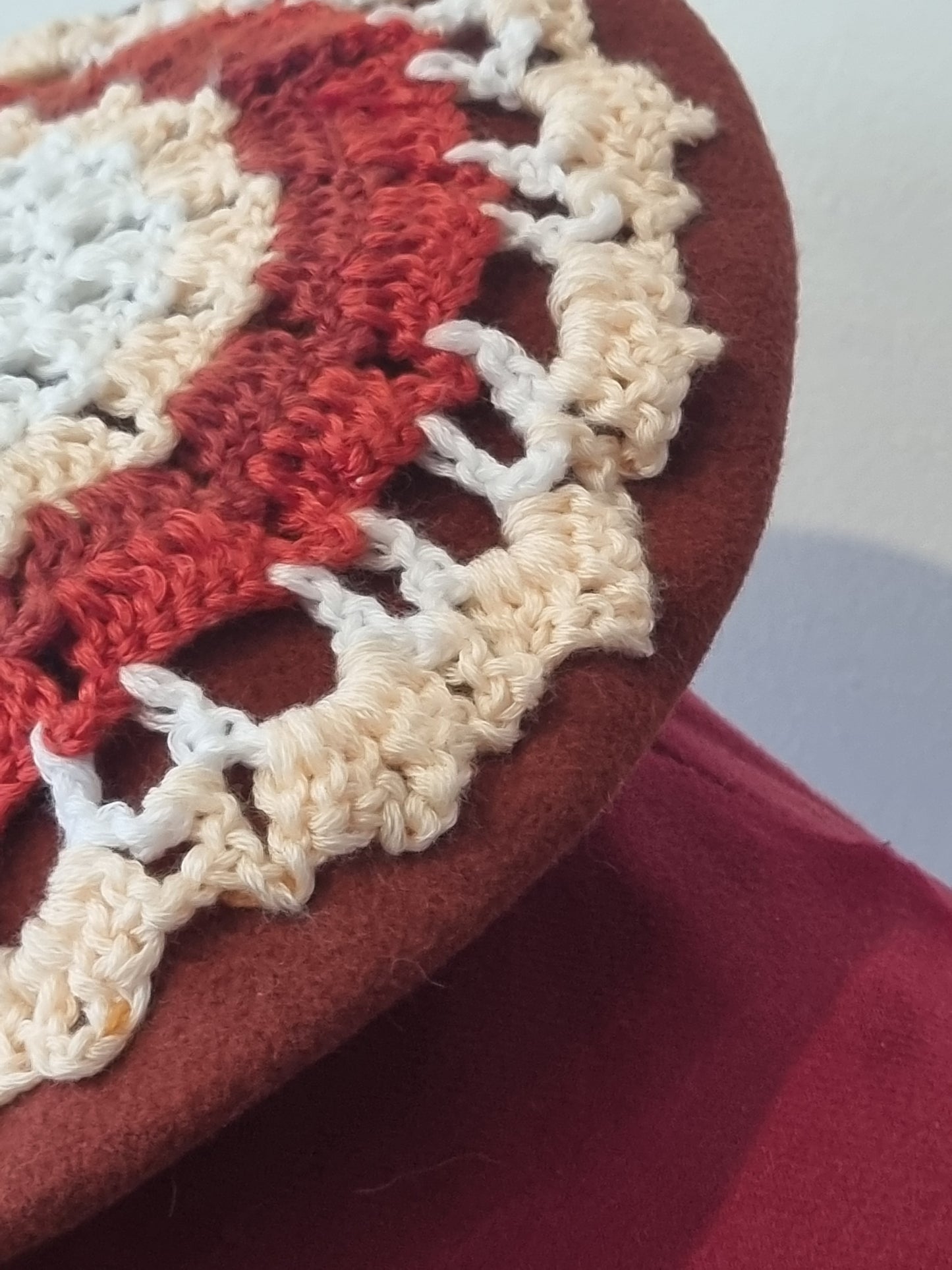Kangol Beret - Upcycled Doily