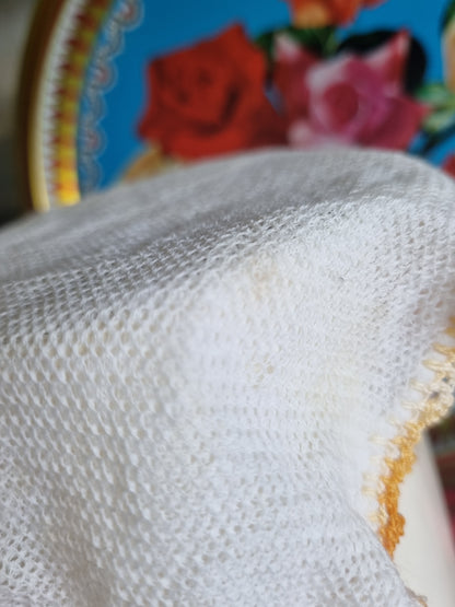 Vintage Doily Jug Covers - Glass Beads (x2)